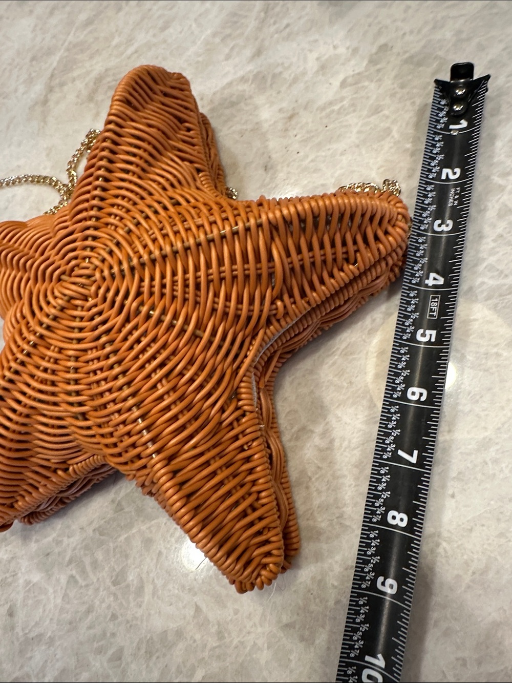 Tommy Bahama Wicker Star Crossbody with Gold Chain - Picture 7 of 7